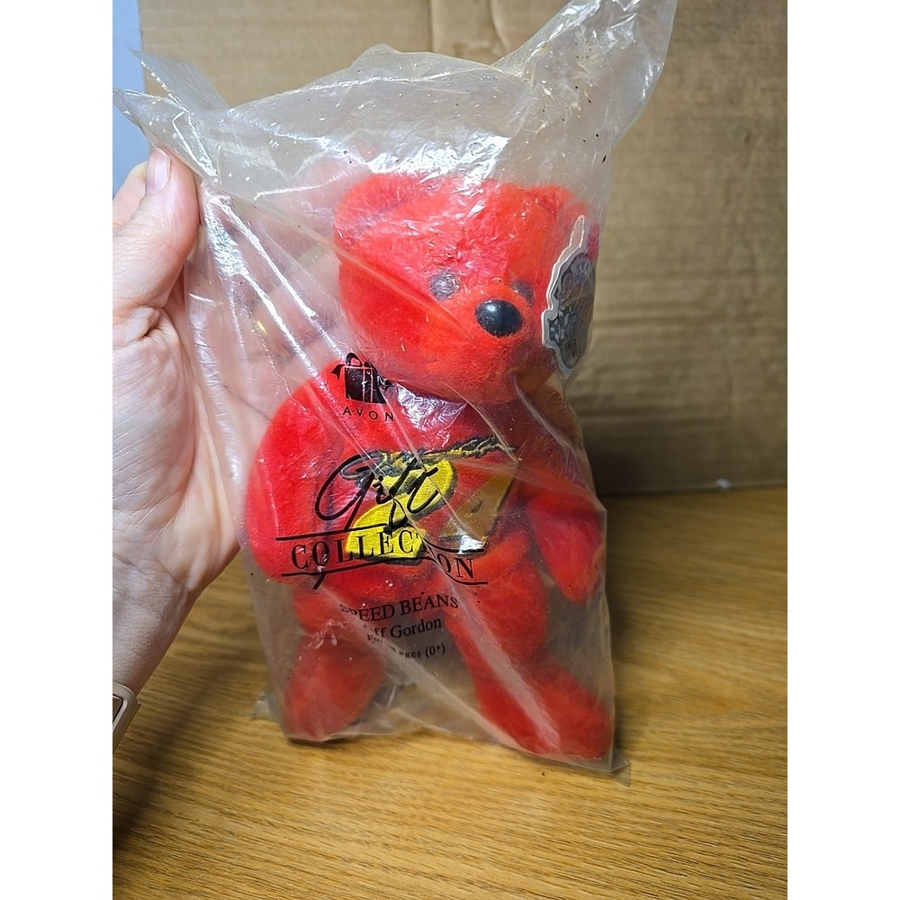 NWT NIP 2002 Jeff Gordon #24 Speed Beans Beanie Bear Avon Gift Collection